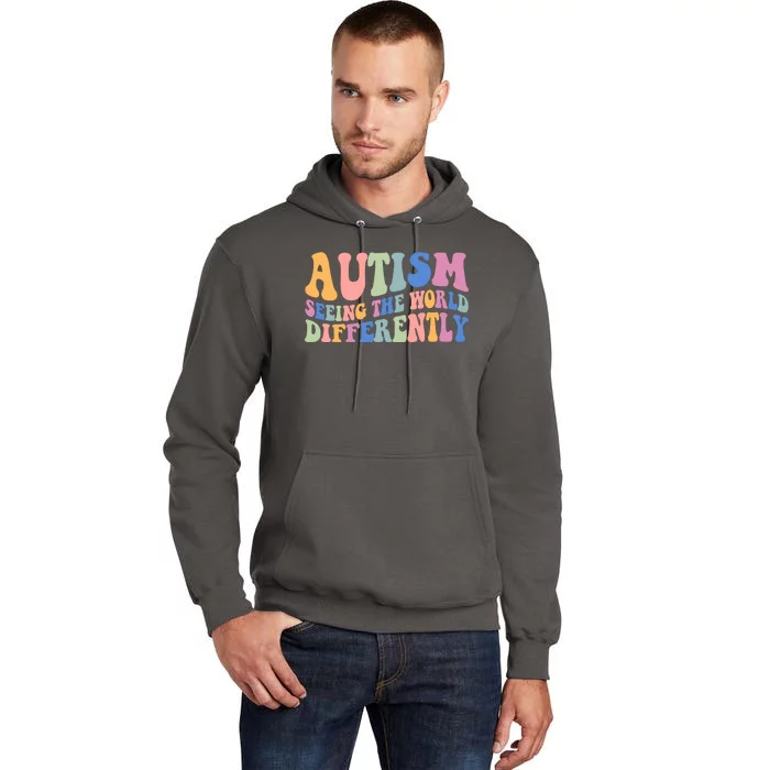 Autism Seeing The World Differently Groovy Tall Hoodie