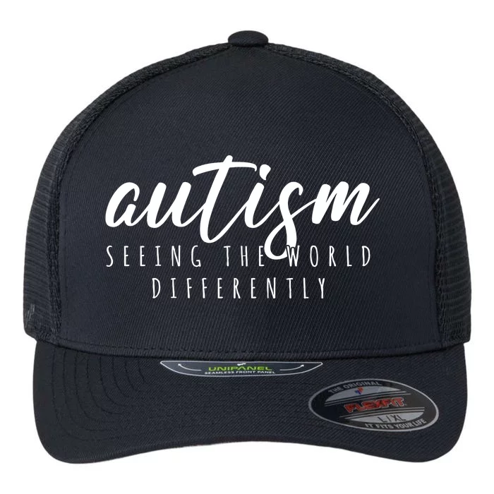 Autism Seeing The World Differently Flexfit Unipanel Trucker Cap