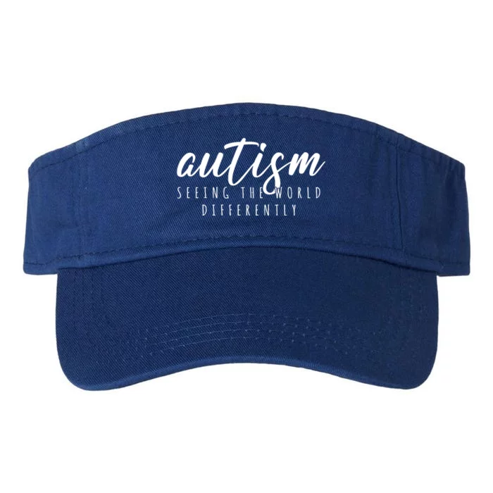 Autism Seeing The World Differently Valucap Bio-Washed Visor