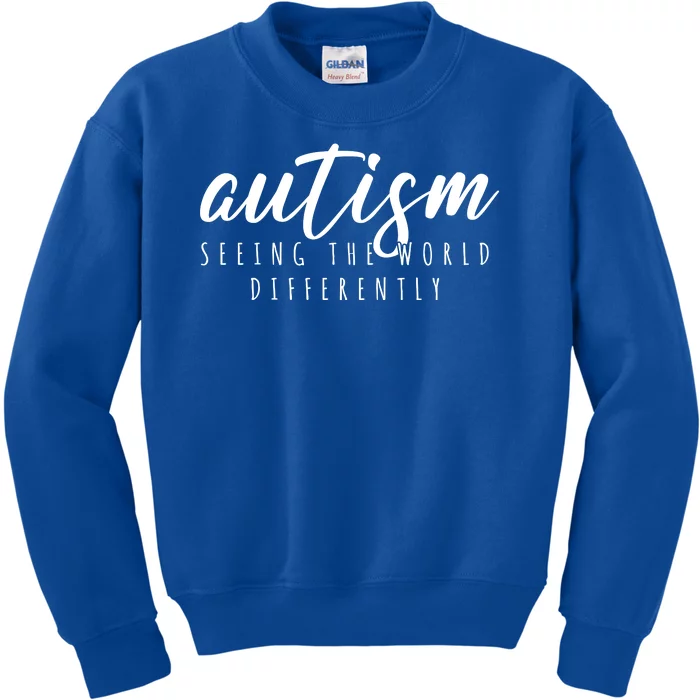 Autism Seeing The World Differently Kids Sweatshirt