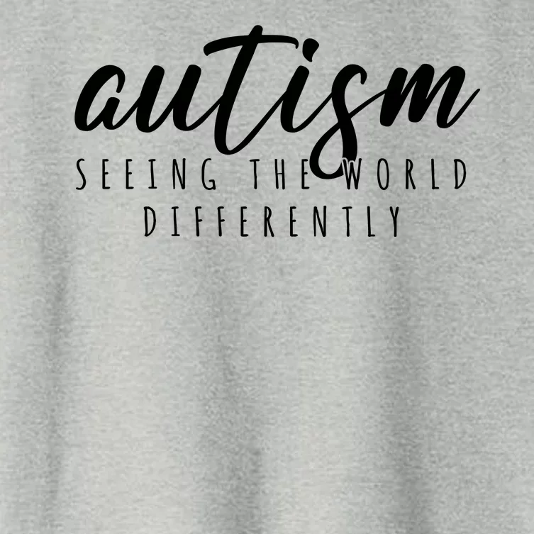 Autism Seeing The World Differently Women's Crop Top Tee