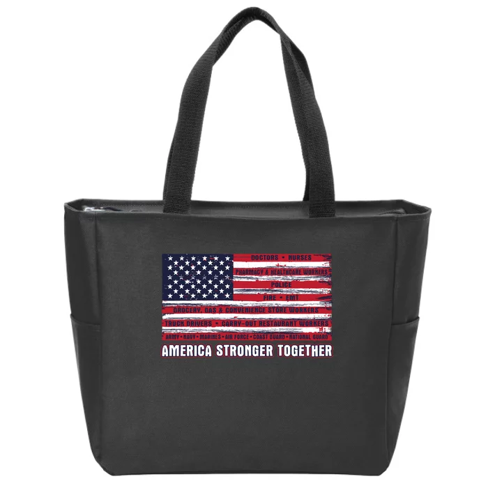 America Strong Together Zip Tote Bag