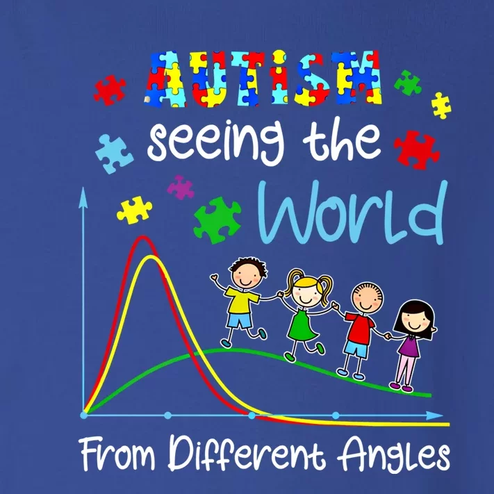 Autism Seeing The World From Different Angles Funny Gift Toddler Long Sleeve Shirt