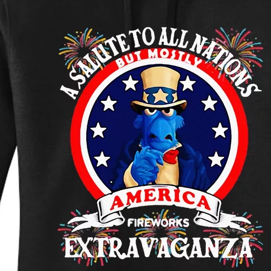 A Salute To All Nations But Mostly America Women's Pullover Hoodie