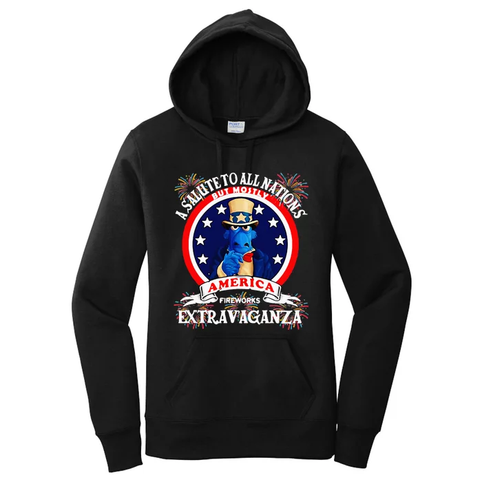 A Salute To All Nations But Mostly America Women's Pullover Hoodie