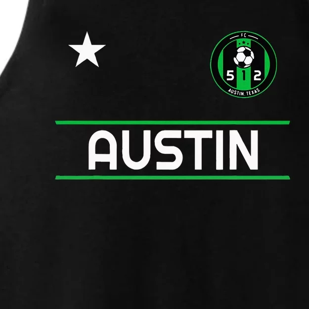 Austin Soccer Team Jersey Mini 512 Badge Ladies Tri-Blend Wicking Tank