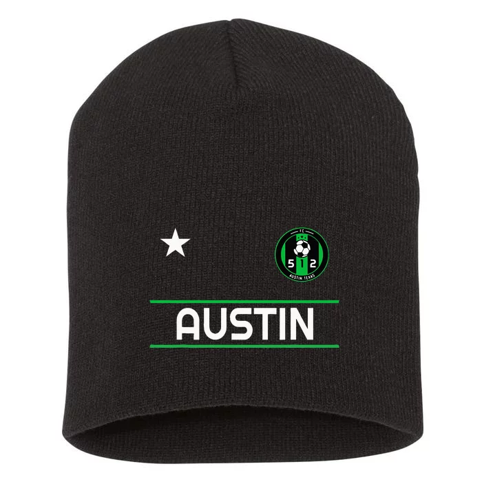 Austin Soccer Team Jersey Mini 512 Badge Short Acrylic Beanie