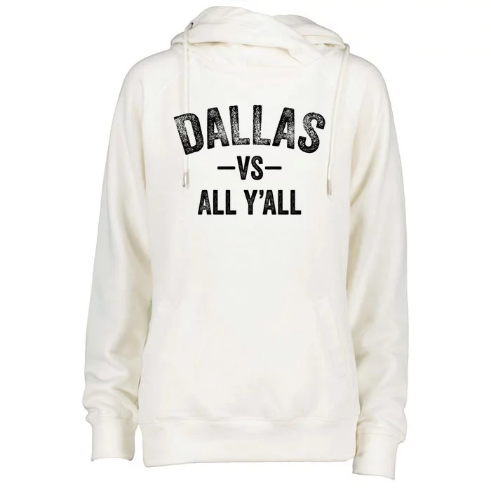 All Sport Trends Dallas Vs All Yall Womens Funnel Neck Pullover Hood