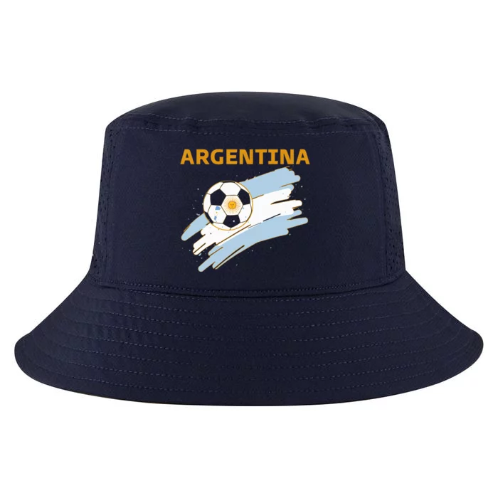 Argentina Soccer Toddler Ball Flag Cool Comfort Performance Bucket Hat