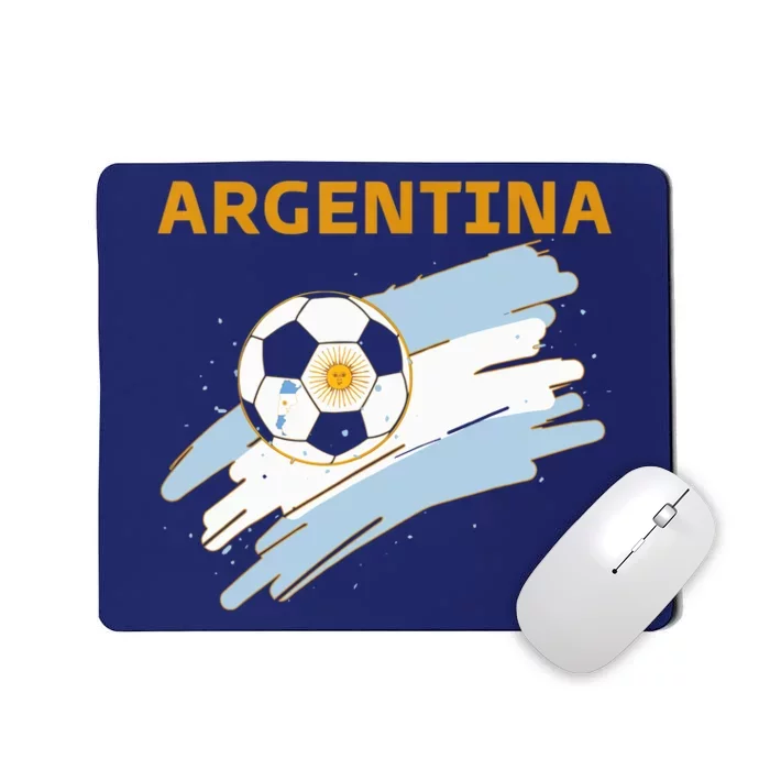 Argentina Soccer Toddler Ball Flag Mousepad