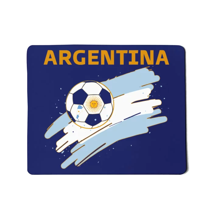 Argentina Soccer Toddler Ball Flag Mousepad