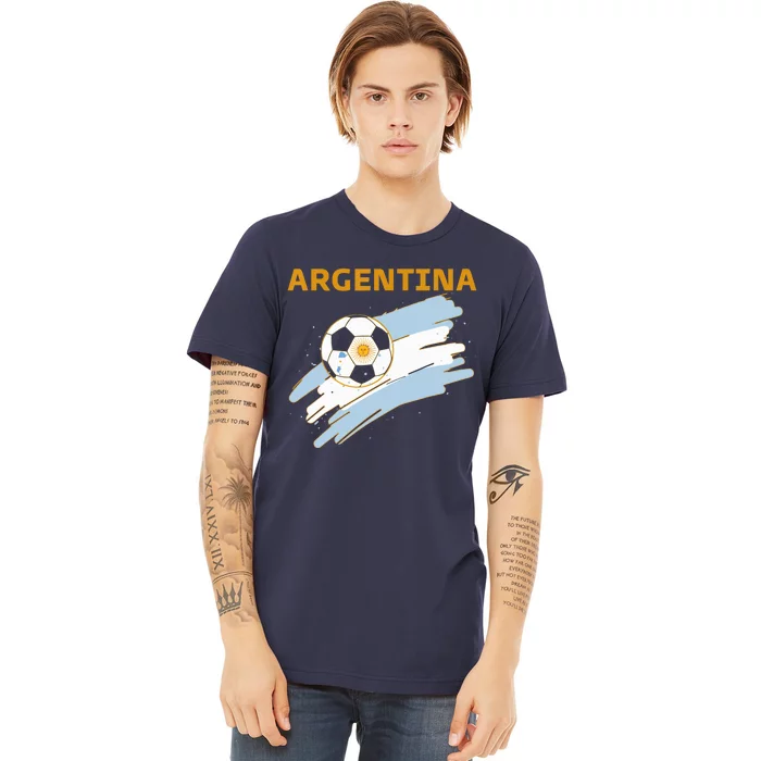 Argentina Soccer Toddler Ball Flag Premium T-Shirt