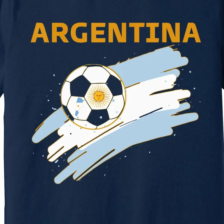 Argentina Soccer Toddler Ball Flag Premium T-Shirt