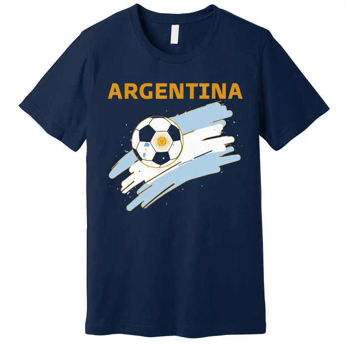 Argentina Soccer Toddler Ball Flag Premium T-Shirt