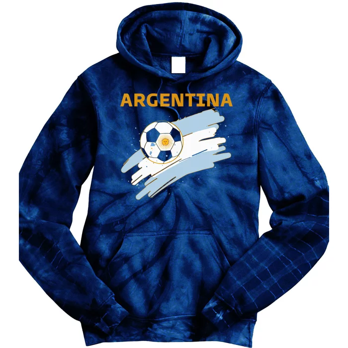 Argentina Soccer Toddler Ball Flag Tie Dye Hoodie