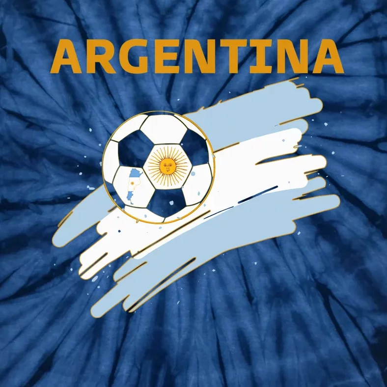 Argentina Soccer Toddler Ball Flag Tie-Dye T-Shirt