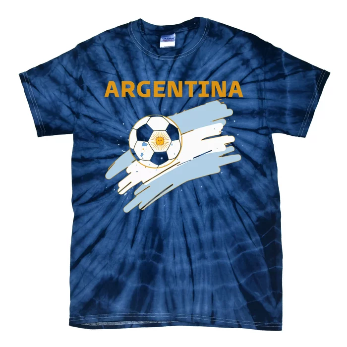 Argentina Soccer Toddler Ball Flag Tie-Dye T-Shirt