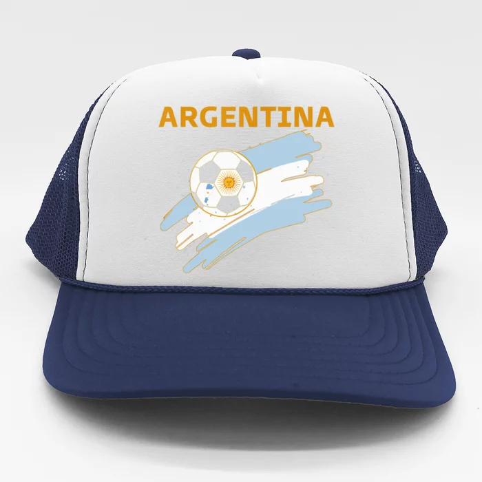 Argentina Soccer Toddler Ball Flag Trucker Hat