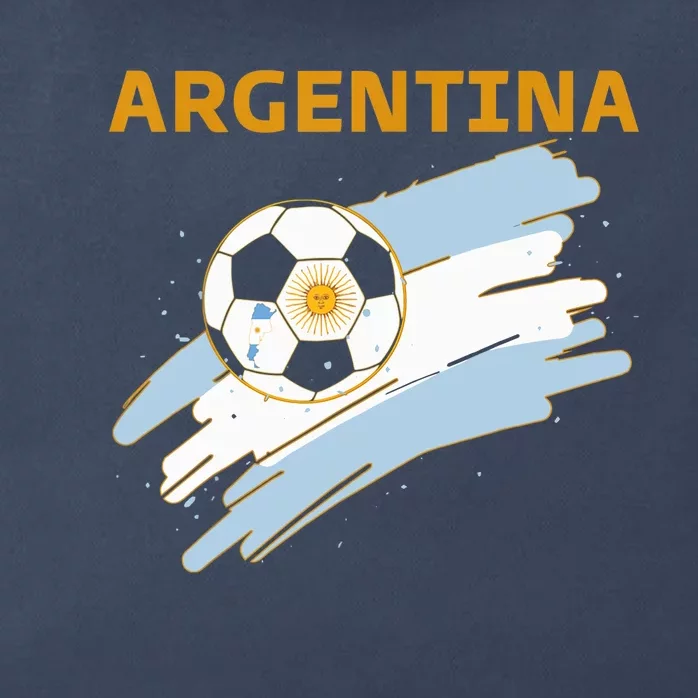 Argentina Soccer Toddler Ball Flag Zip Tote Bag