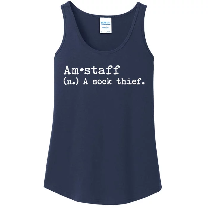 A Sock Thief American Staffordshire Terrier Dog Ladies Essential Tank