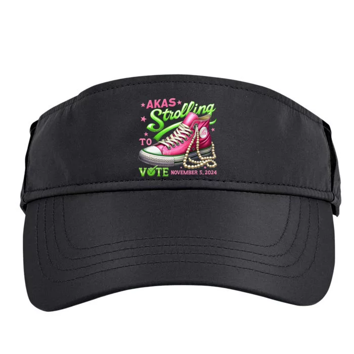 Akas Strolling To Vote November 5 2024 Kamala Harris Gift Adult Drive Performance Visor