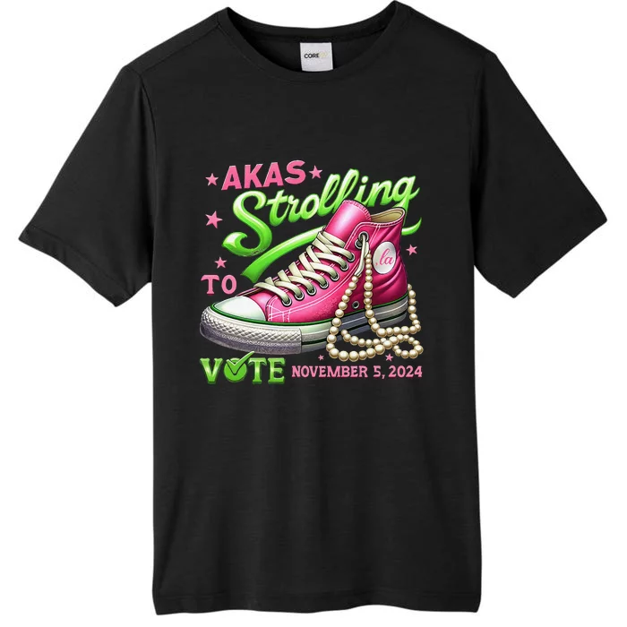 Akas Strolling To Vote November 5 2024 Kamala Harris Gift ChromaSoft Performance T-Shirt