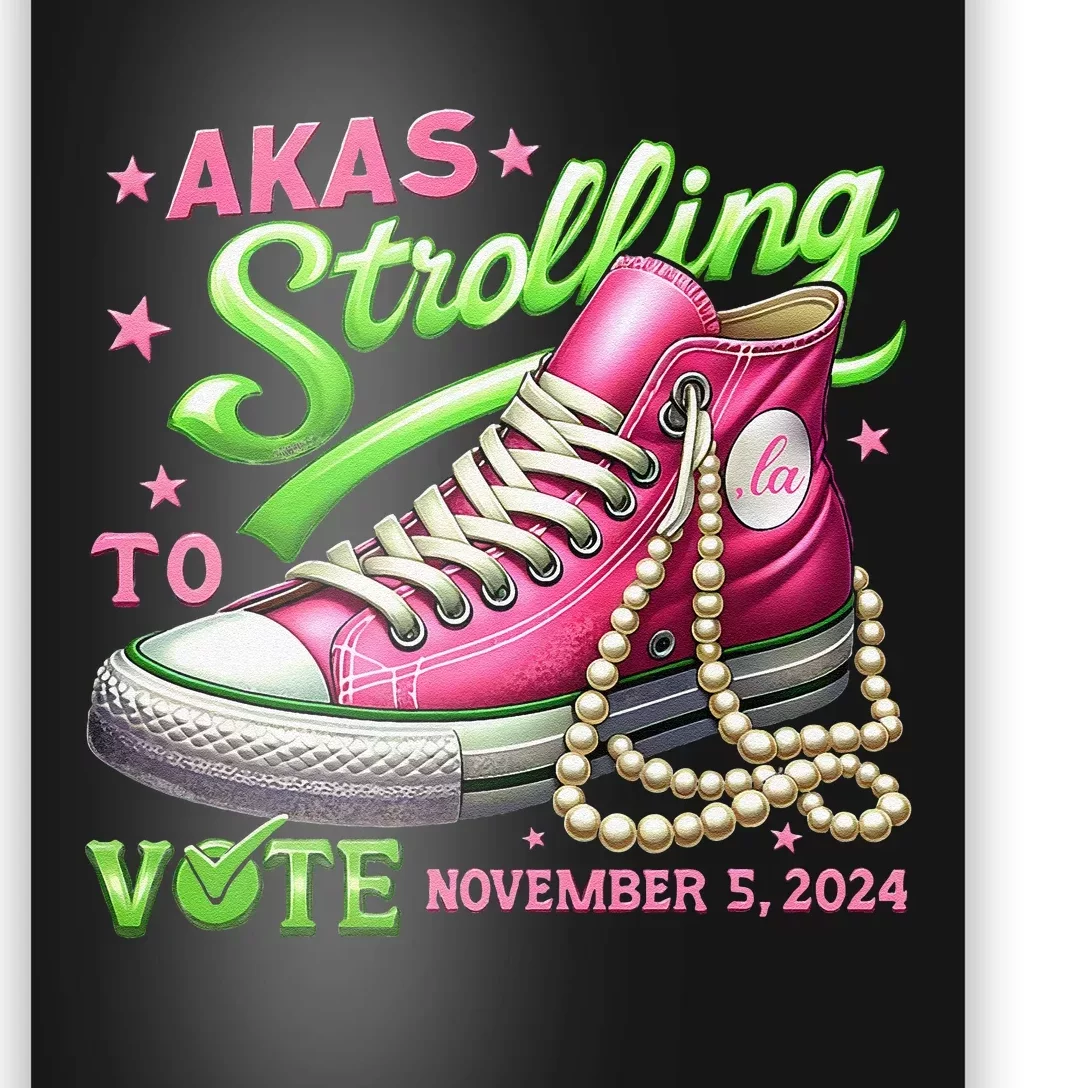 Akas Strolling To Vote November 5 2024 Kamala Harris Gift Poster