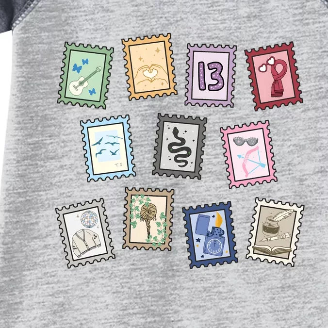 Album Stamps Taylor Infant Baby Jersey Bodysuit