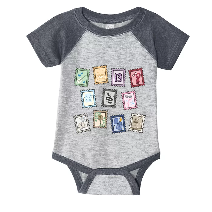 Album Stamps Taylor Infant Baby Jersey Bodysuit