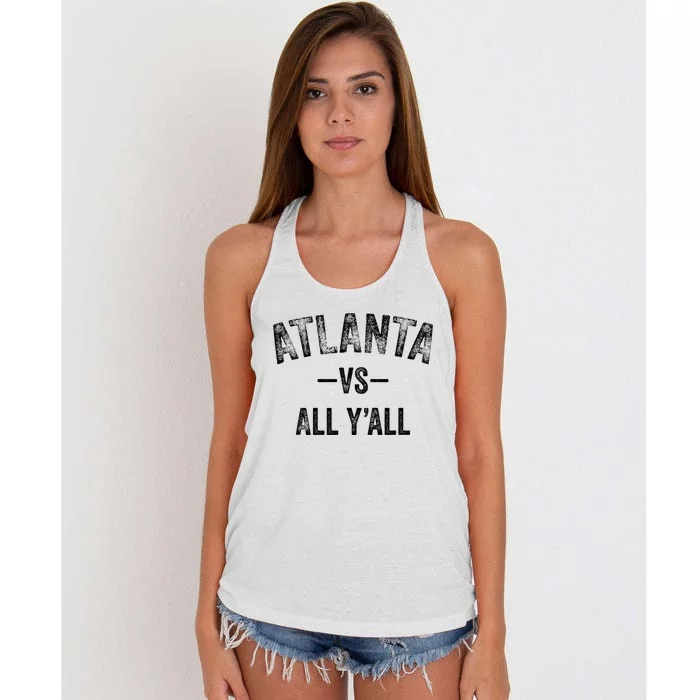 All Sport Trends Atlanta Vs All YAll Women's Knotted Racerback Tank