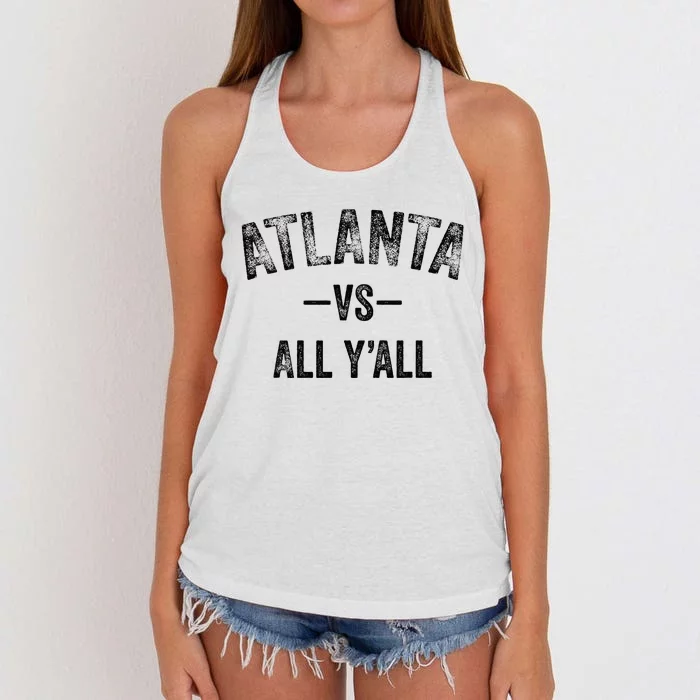 All Sport Trends Atlanta Vs All YAll Women's Knotted Racerback Tank