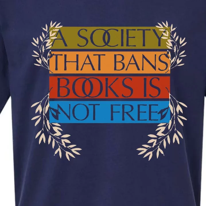 A Society That Bans Books Is Not Free Sueded Cloud Jersey T-Shirt