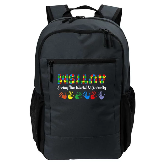 Autism Seeing The World Differently Puzzle Upside  Wo Daily Commute Backpack