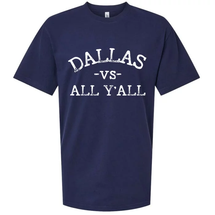 All Sport Trends Dallas vs all y'all Sueded Cloud Jersey T-Shirt