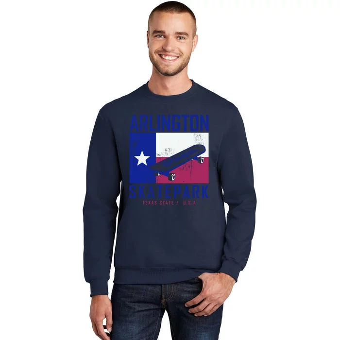 Arlington Skatepark Texas Tall Sweatshirt