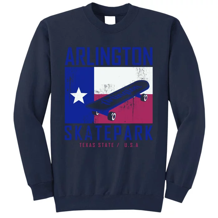 Arlington Skatepark Texas Tall Sweatshirt