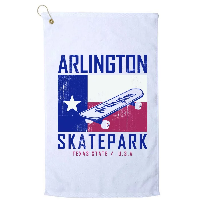 Arlington Skatepark Texas Platinum Collection Golf Towel