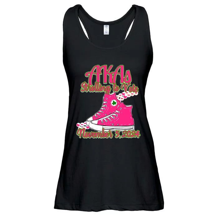 Akas Strolling To Vote Ladies Essential Flowy Tank