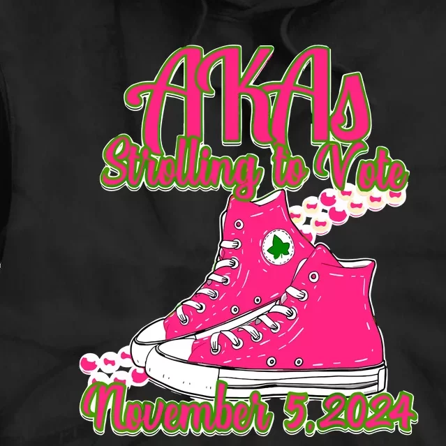 Akas Strolling To Vote Tie Dye Hoodie