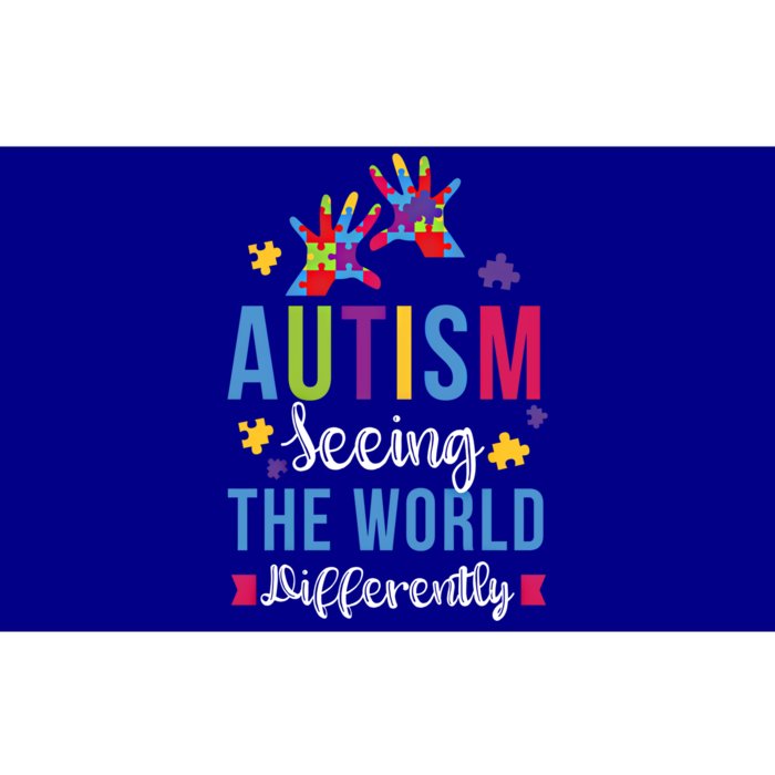 Autism Seeing The World Differently April Awareness Month Funny Gift Bumper Sticker