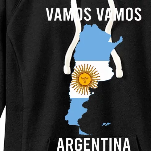 Argentina Soccer Team Jersey Shirts Argentina Flag Women's Fleece Hoodie