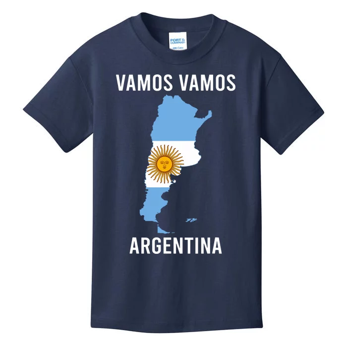 Argentina Soccer Team Jersey Shirts Argentina Flag Kids T-Shirt