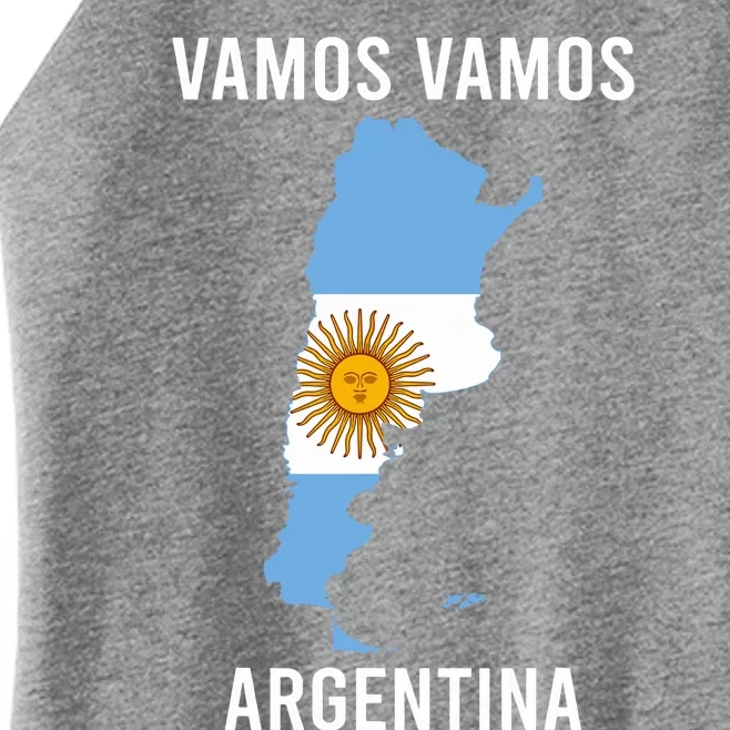 Argentina Soccer Team Jersey Shirts Argentina Flag Women’s Perfect Tri Rocker Tank