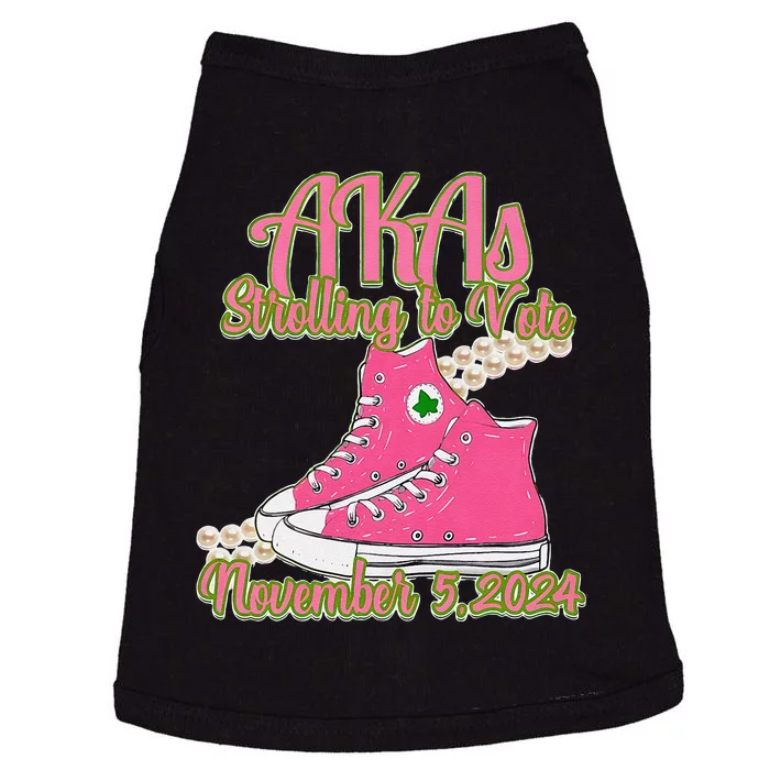 Akas Strolling To Vote November 5 2024 Chucks And Pearls Doggie Tank