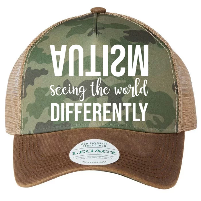 Autism Seeing The World Differently Legacy Tie Dye Trucker Hat