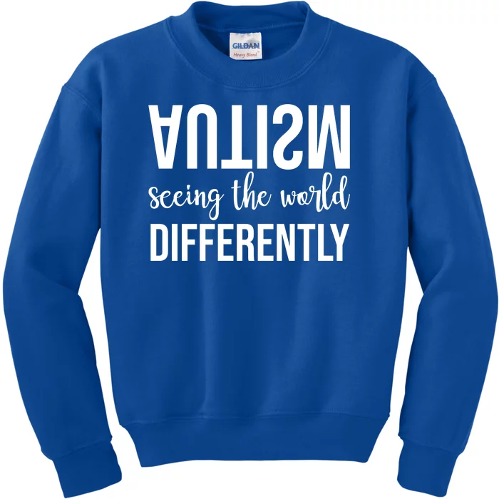 Autism Seeing The World Differently Kids Sweatshirt