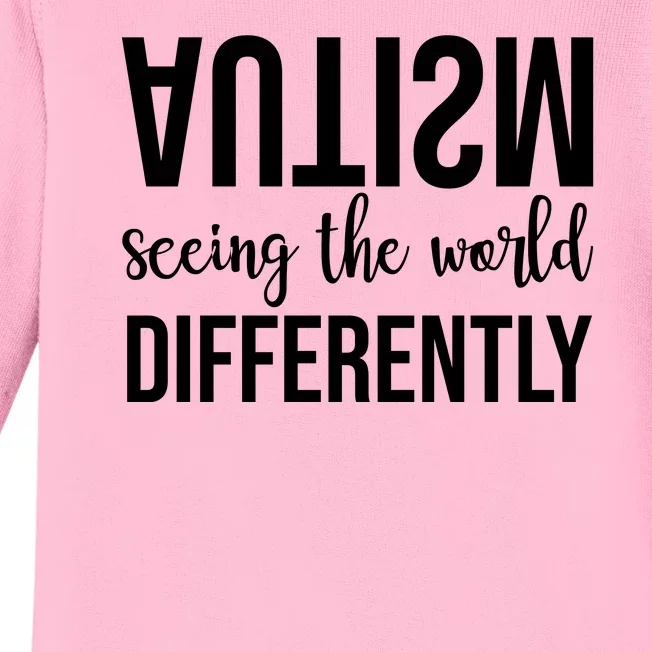 Autism Seeing The World Differently Baby Long Sleeve Bodysuit