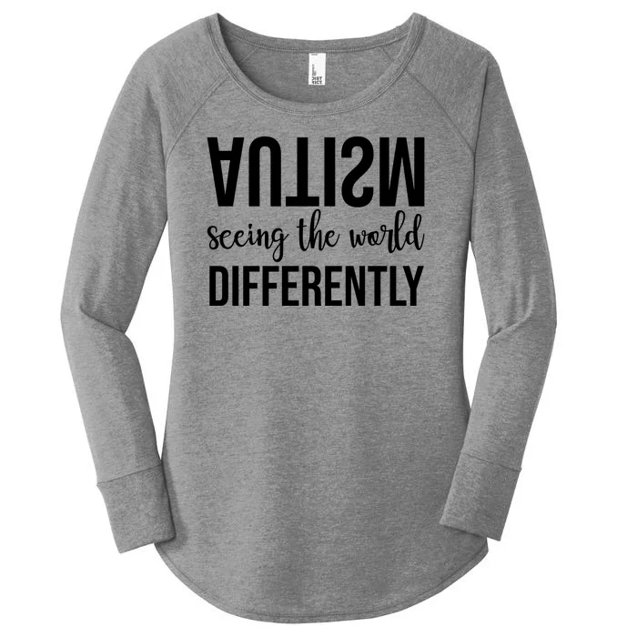 Autism Seeing The World Differently Women's Perfect Tri Tunic Long Sleeve Shirt