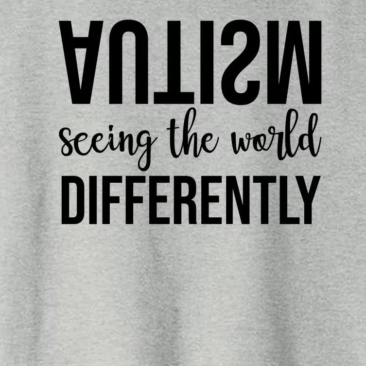 Autism Seeing The World Differently Women's Crop Top Tee