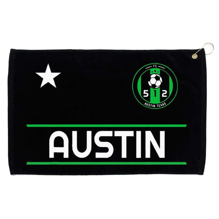 Austin Soccer Team Jersey Mini 512 Badge Grommeted Golf Towel